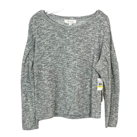 NEW Two By Vince Camuto Gray Metallic Drop Sleeve Sweater, Medium, MSRP $79 - Picture 3 of 13